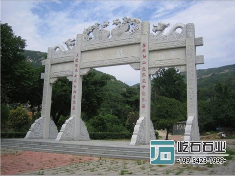 石牌坊的制作石材以及在設(shè)計石牌坊時要注意的