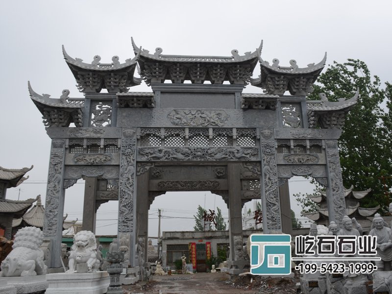 仿古石牌坊